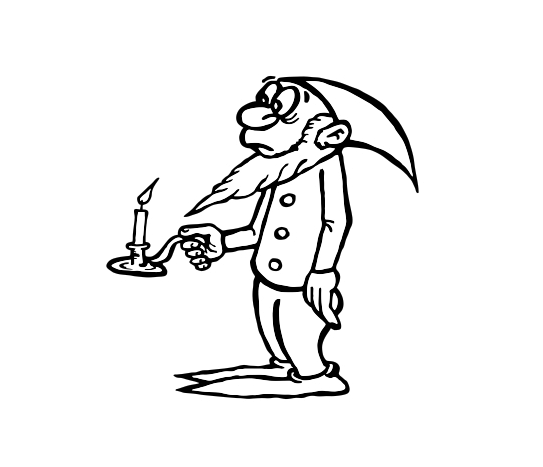 Printy 4923 Motivstempel Motiv Q32 Wichtel SCHWARZ BLAU