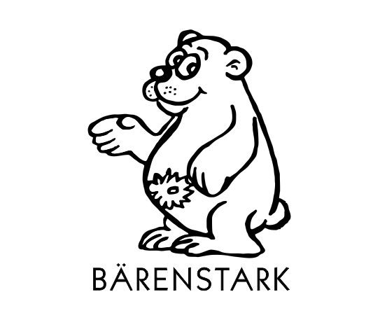 Holz Motivstempel Motiv Q6 Bärenstark 