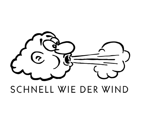 Holz Motivstempel Motiv Q15 Schnell wie der Wind 