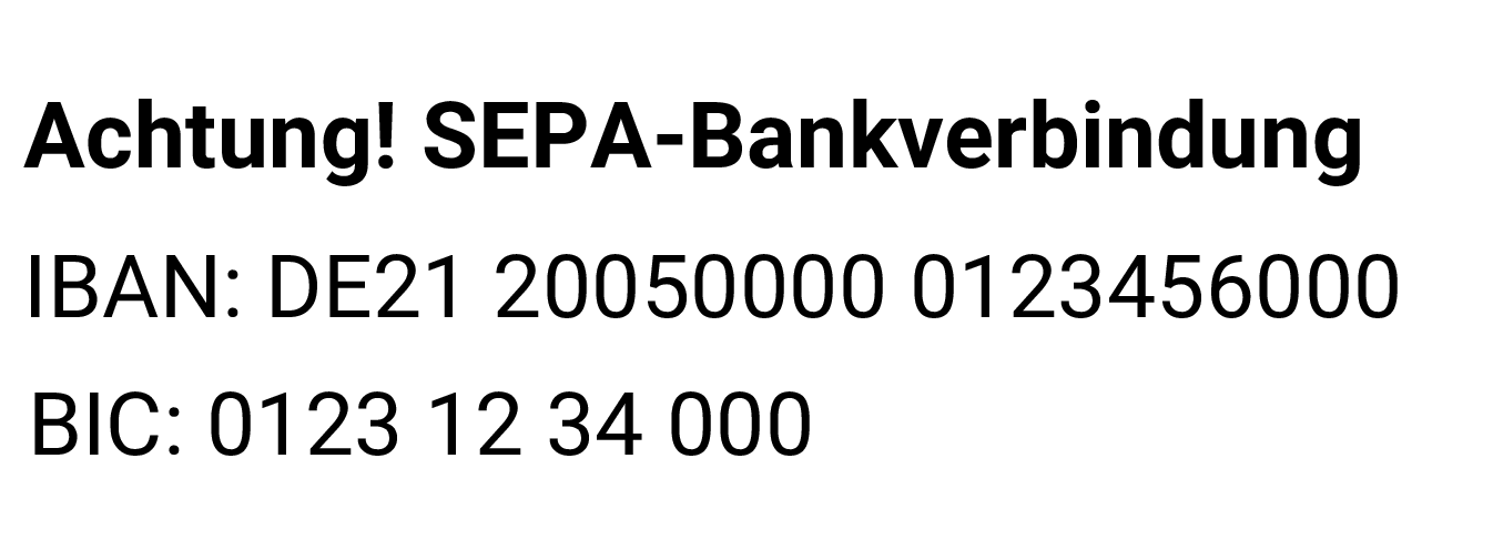 SEPA-Stempel individuell als Selbstfärber GRÜN BLAU