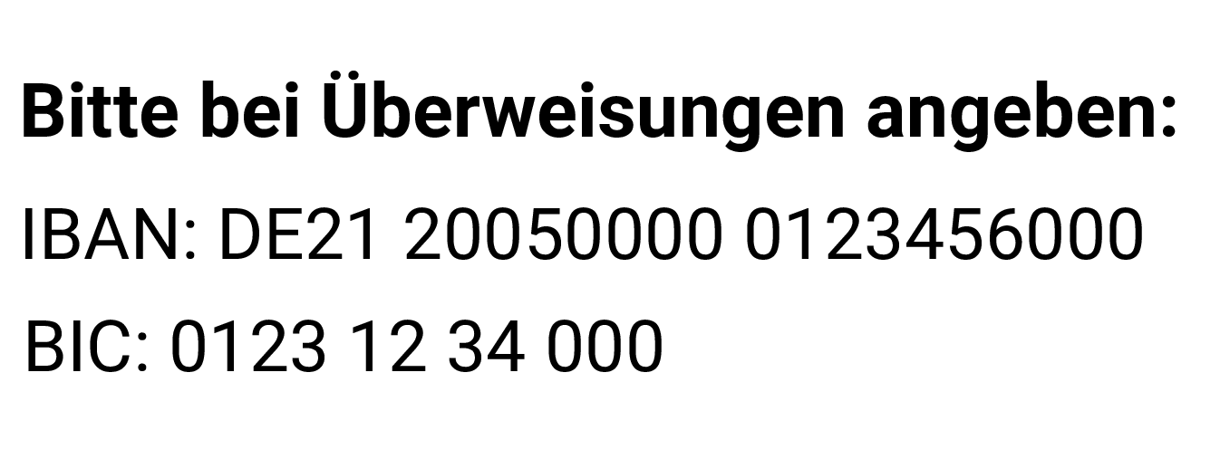 SEPA-Stempel mit individuellem Text GRÜN BLAU