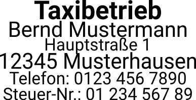 Colop Pocket 30 Stempel für Taxifahrer zum Mitnehmen BLAU BLAU