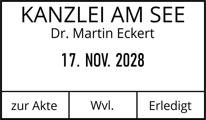 Ersatztextplatte für Trodat 2910 P06 - Handstempel 