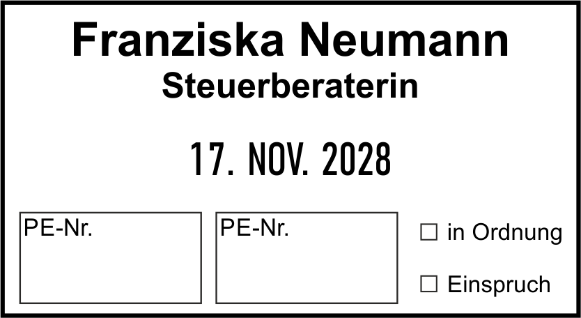 Ersatztextplatte für Trodat 2910 P09 - Handstempel 