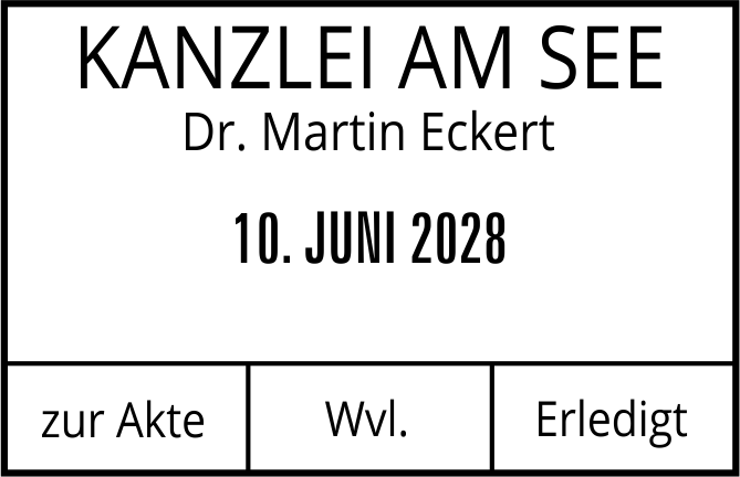 Ersatztextplatte für COLOP Expert Line 3660 