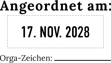 Ersatztextplatte für Trodat Professional 5430 Datumstempel 