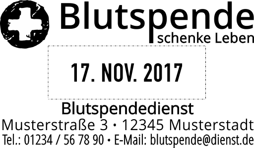 Ersatztextplatte für Trodat Professional 5460 Datumstempel 
