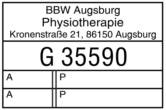 Ersatztextplatte für Colop Printer 53 