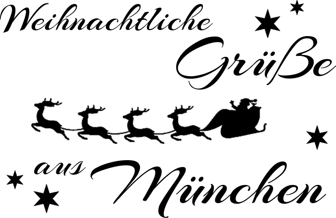 Weihnachtsgrüße aus ... Weihnachtsstempel aus Holz 