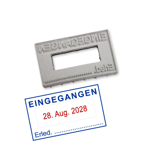 Ersatztextplatten Datumstempel