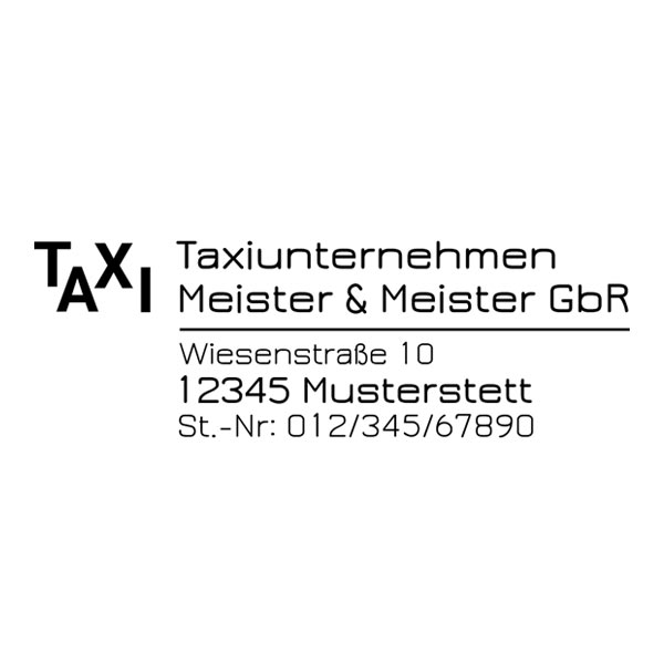 Taxi-Stempel 