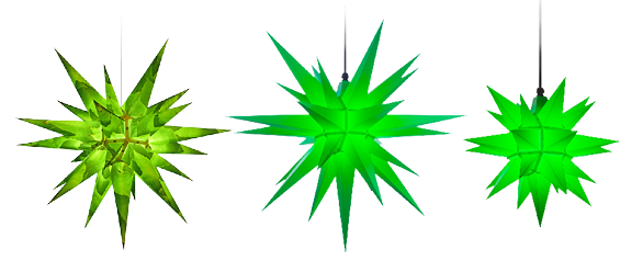 grüne Sterne
