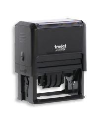 Trodat Printy 4726 Datumstempel m. Text 75x38 mm SCHWARZ BLAU