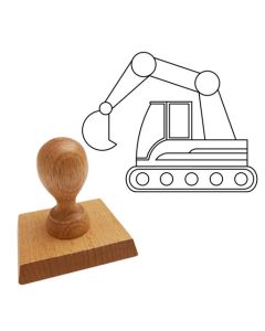 Ausmalstempel Bagger 85 x 65 mm  