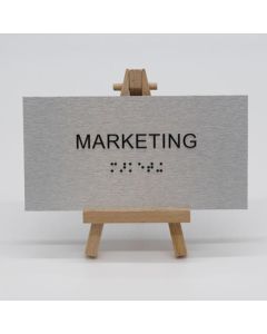 Braille Türschild Marketing  