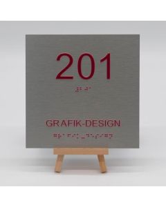 Braille Orientierungsschild 201 Grafik-Design  