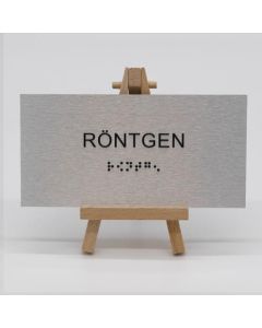 Braille Türschild Röntgen  