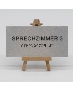 Braille Türschild Sprechzimmer 3  