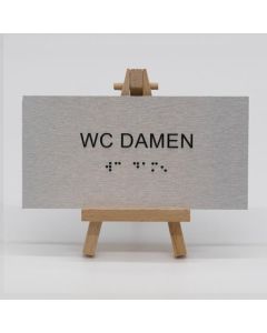 Braille Türschild WC Damen  