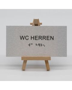 Braille Türschild WC Herren  