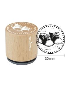 Colop WOODIES Stempel Baby Schuhe  
