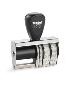 Trodat Stegstempel 1010/56 Text mit Datum 4 mm Schrifthöhe  