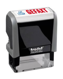 Eco-Printy mit Text: Gefaxt  ZWEIFARBIG