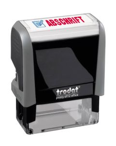 Eco-Printy mit Text: Abschrift  ZWEIFARBIG