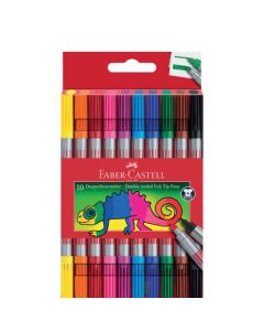 FABER CASTELL Doppelfasermaler 10er Etui  