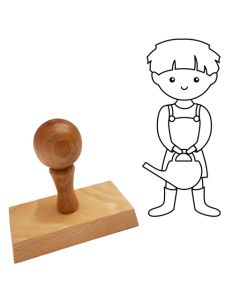 Ausmalstempel Gärtner 35 x 75 mm  