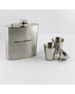 Flachmann Set mit Gravur 4-teilig  