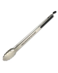 Grillzange mit Gravur SILBER 