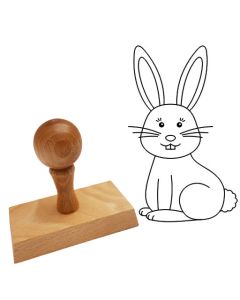 Ausmalstempel Hase 45 x 70 mm  