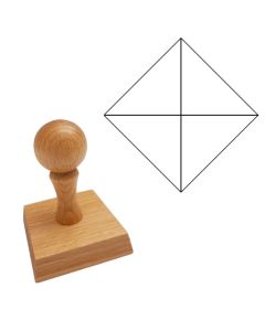 Ausmalstempel Karo 60 x 60 mm  