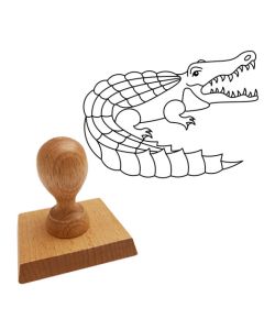 Ausmalstempel Krokodil 85 x 65 mm  