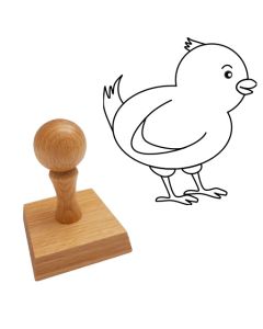 Ausmalstempel Küken 60x60 mm  