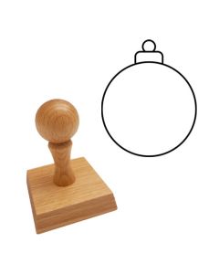 Ausmalstempel Weihnachtskugel  60 x 60 mm  