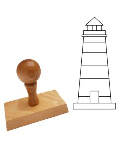 Ausmalstempel Leuchtturm 45 x 90 mm   