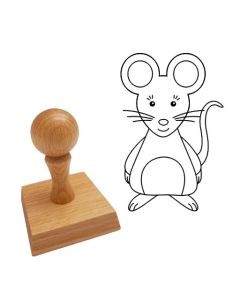 Ausmalstempel Maus 40 x 60 mm  