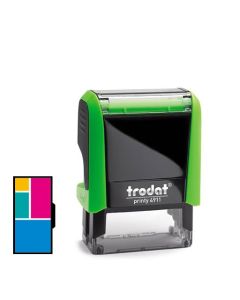 Trodat Printy 4911 Mehrfarbiger Stempel  GRÜN 