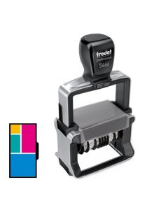 Trodat Professional 5466 Mehrfarbiger Stempel mit Doppeldatum  