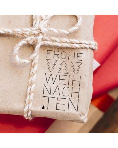 Kreativstempel aus Holz mit Weihnachtsmotiv - Ausmalstempel  