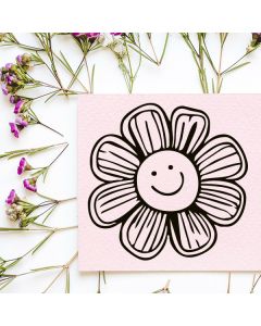 Holzstempel mit Motiv Blume 3  