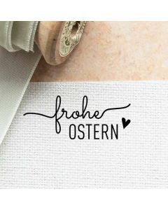Osterstempel 07 Holz Frohe Ostern  