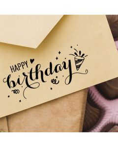 Glückwunschstempel Happy Birthday  