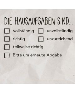 Hausaufgabenstempel für Lehrer   