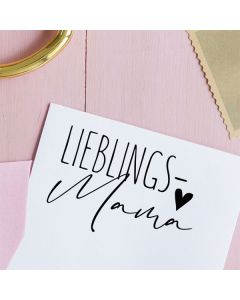 Holzstempel Lieblingsmama  