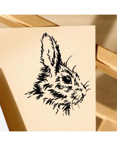 Osterstempel 08 Holz Motiv Osterhase  