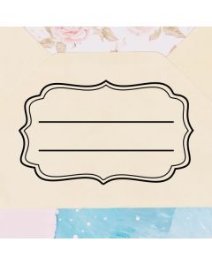 Holzstempel Motiv Etikett zum Stempeln  