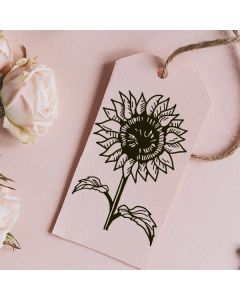 Holzstempel mit Motiv Sonnenblume  